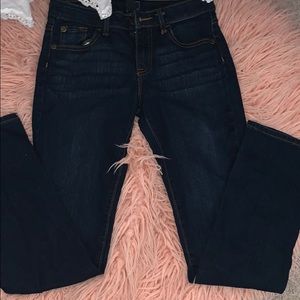 Dark denim jeans